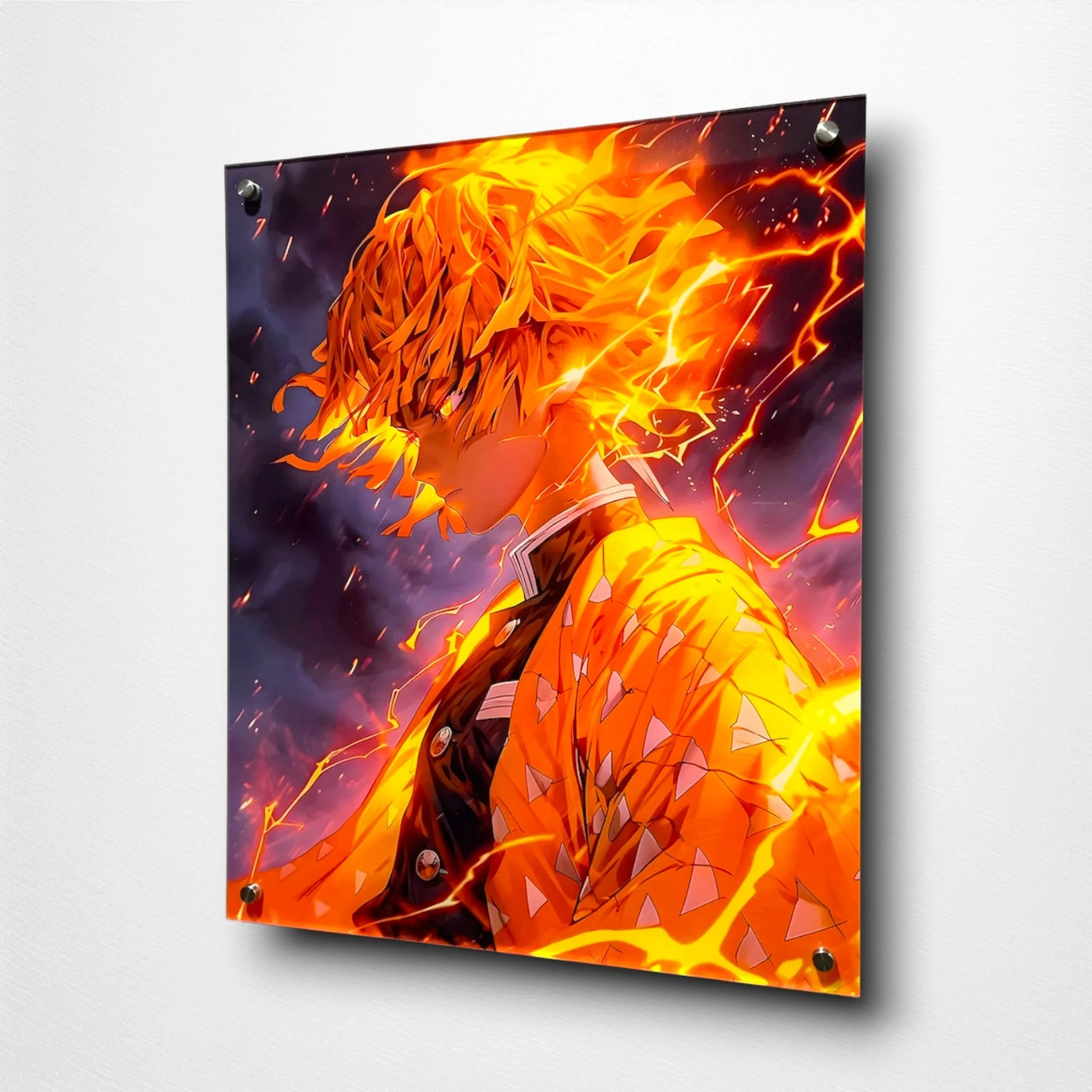 Zenitsu Thunderclap (Anime-Inspired) Acrylic Wall Art