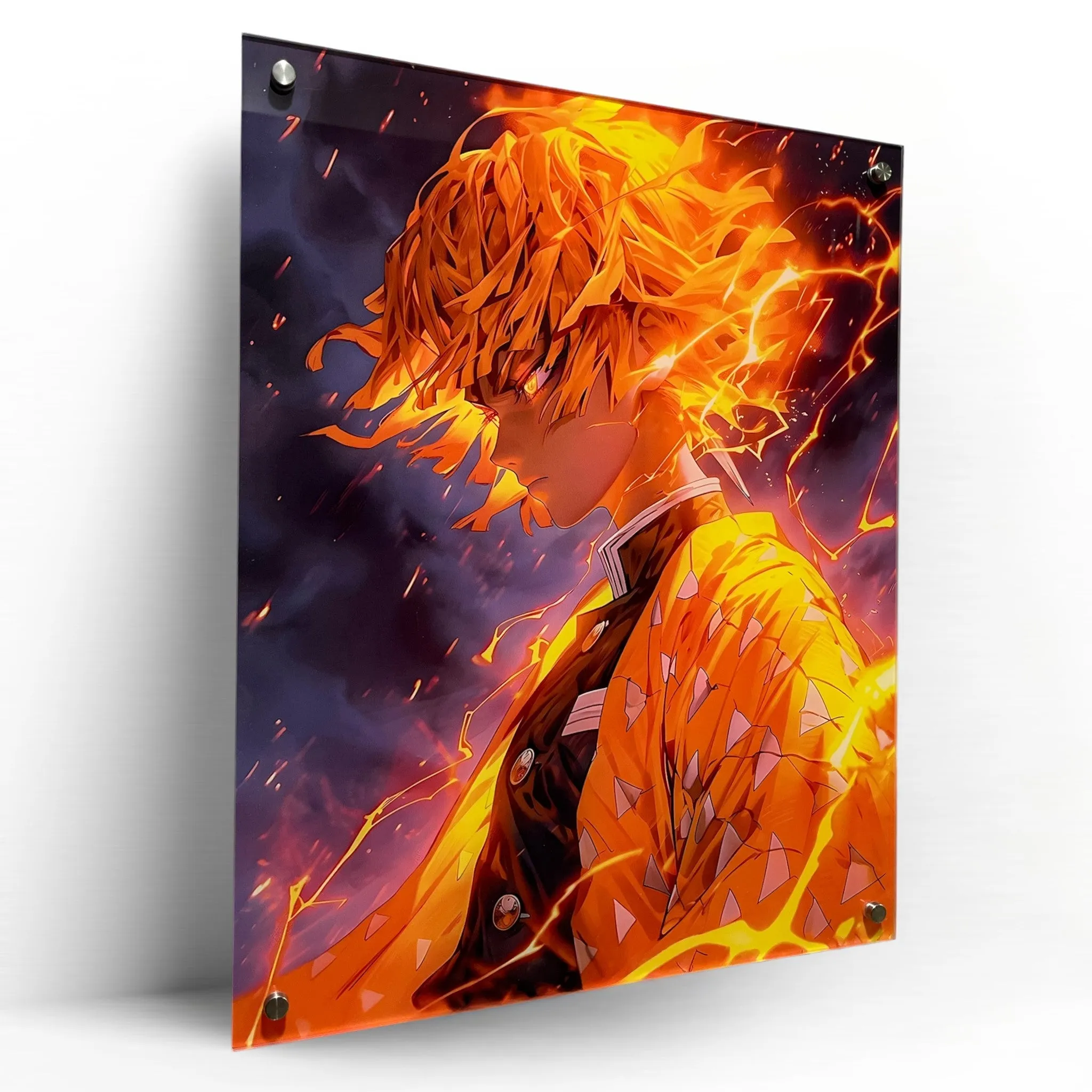 Zenitsu Thunderclap (Anime-Inspired) Acrylic Wall Art