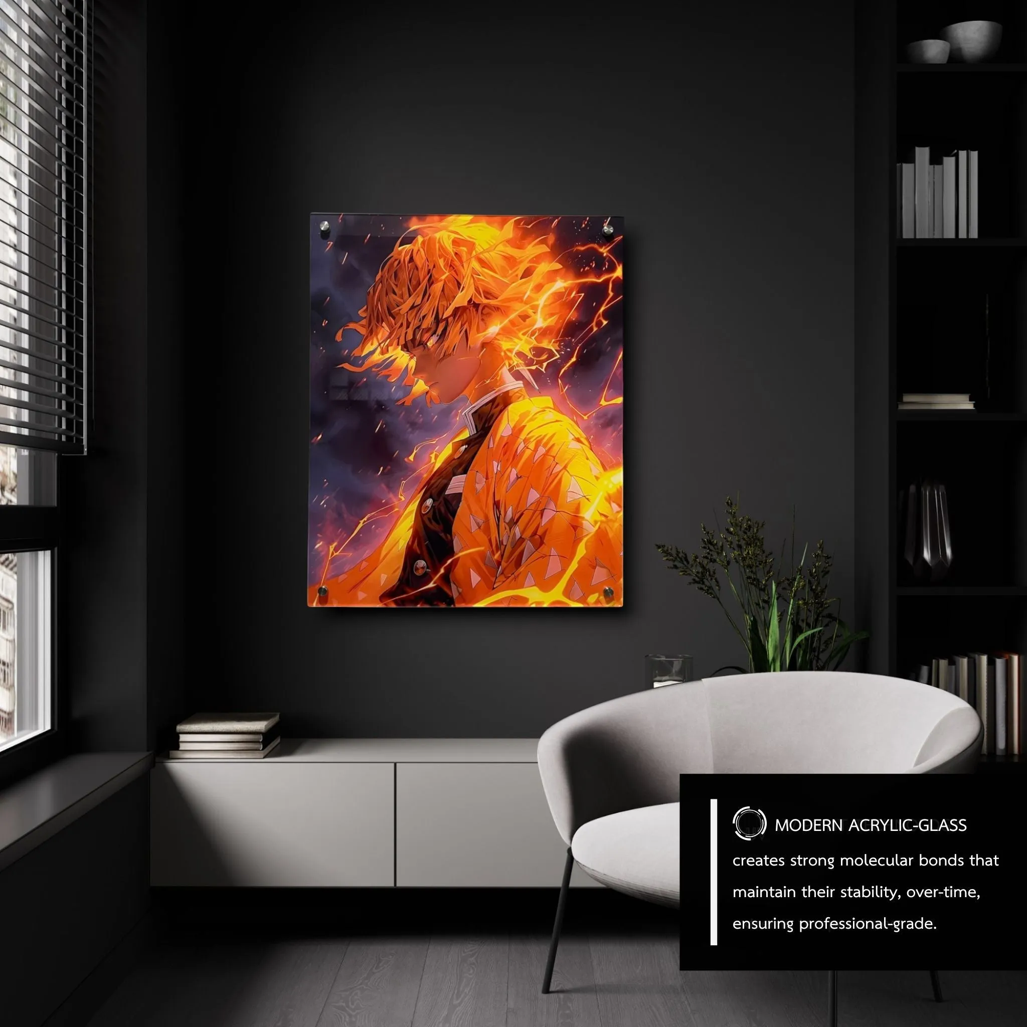 Zenitsu Thunderclap (Anime-Inspired) Acrylic Wall Art