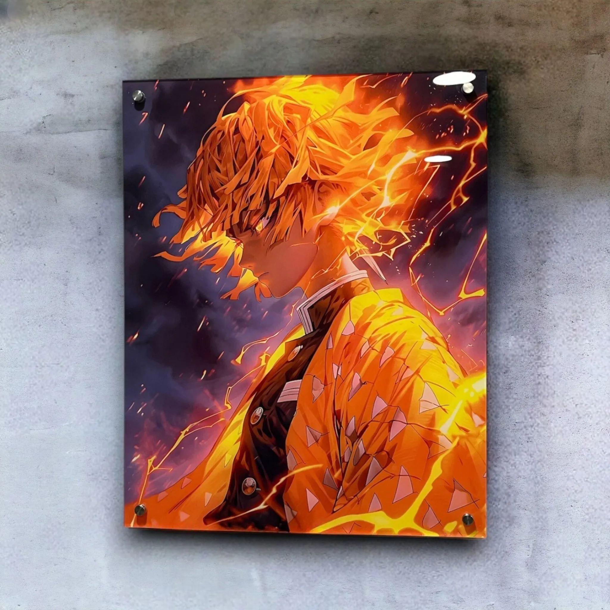 Zenitsu Thunderclap (Anime-Inspired) Acrylic Wall Art