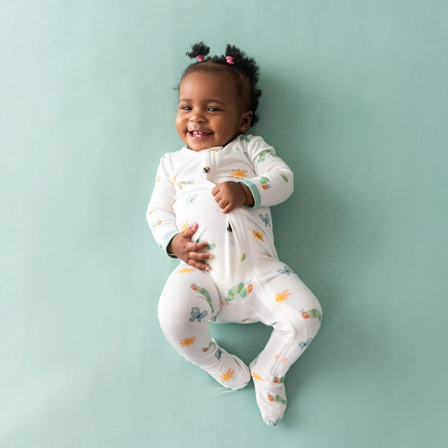 Zippered Footie with The Very Hungry Caterpillar and Friends by Kyte Baby