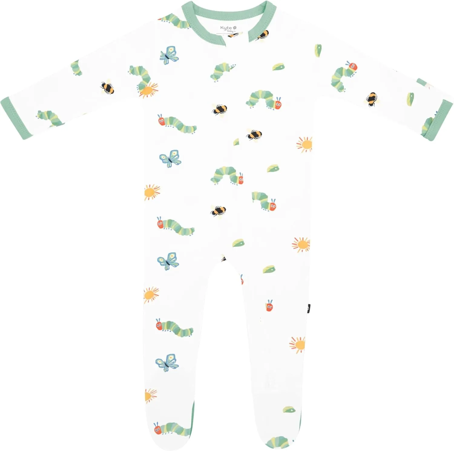 Zippered Footie with The Very Hungry Caterpillar and Friends by Kyte Baby