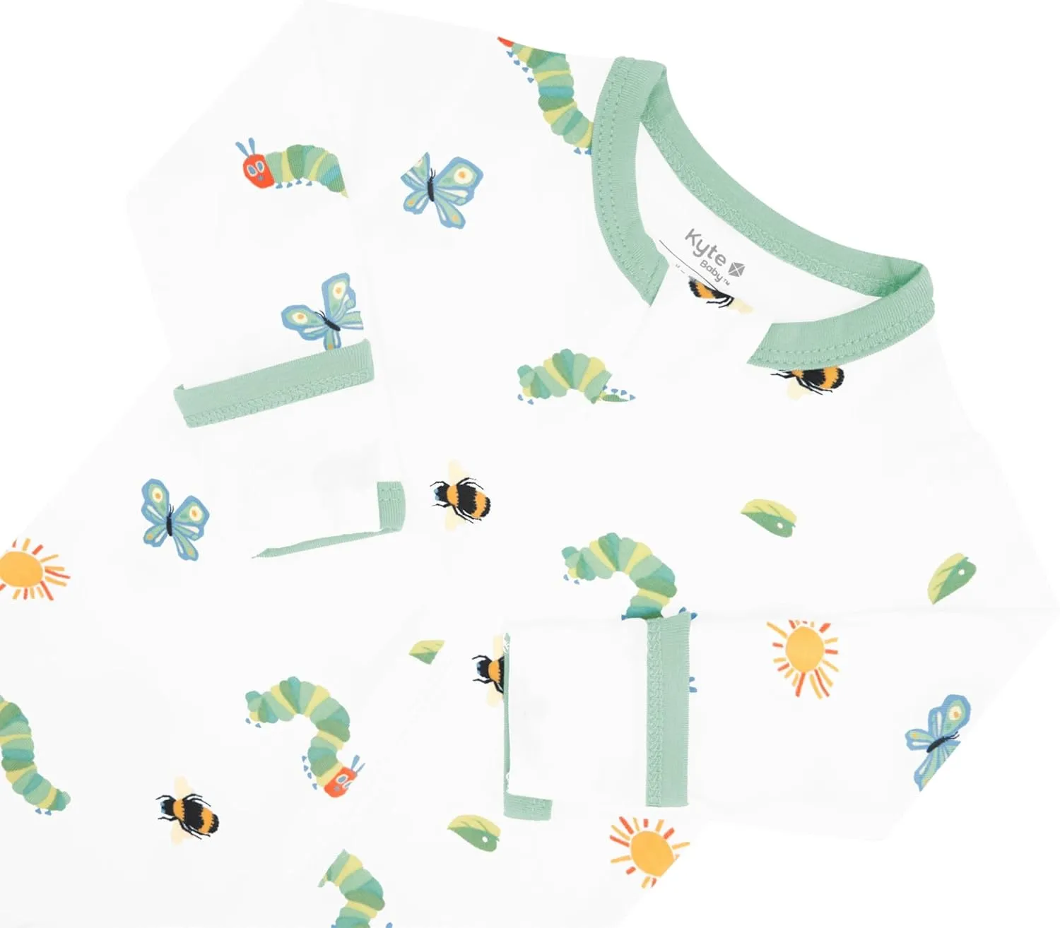 Zippered Footie with The Very Hungry Caterpillar and Friends by Kyte Baby